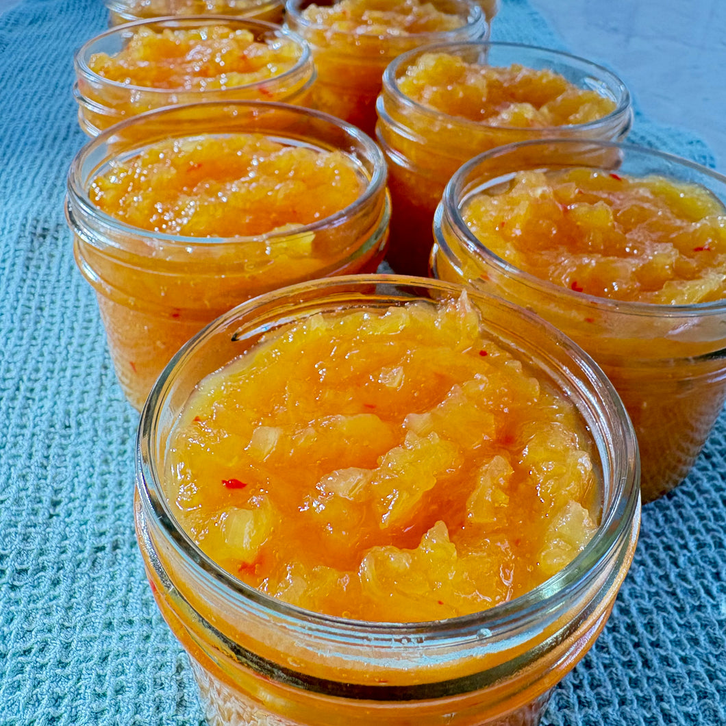 Pineapple & Pepper Jelly (Geléia de abacaxi com pimenta)