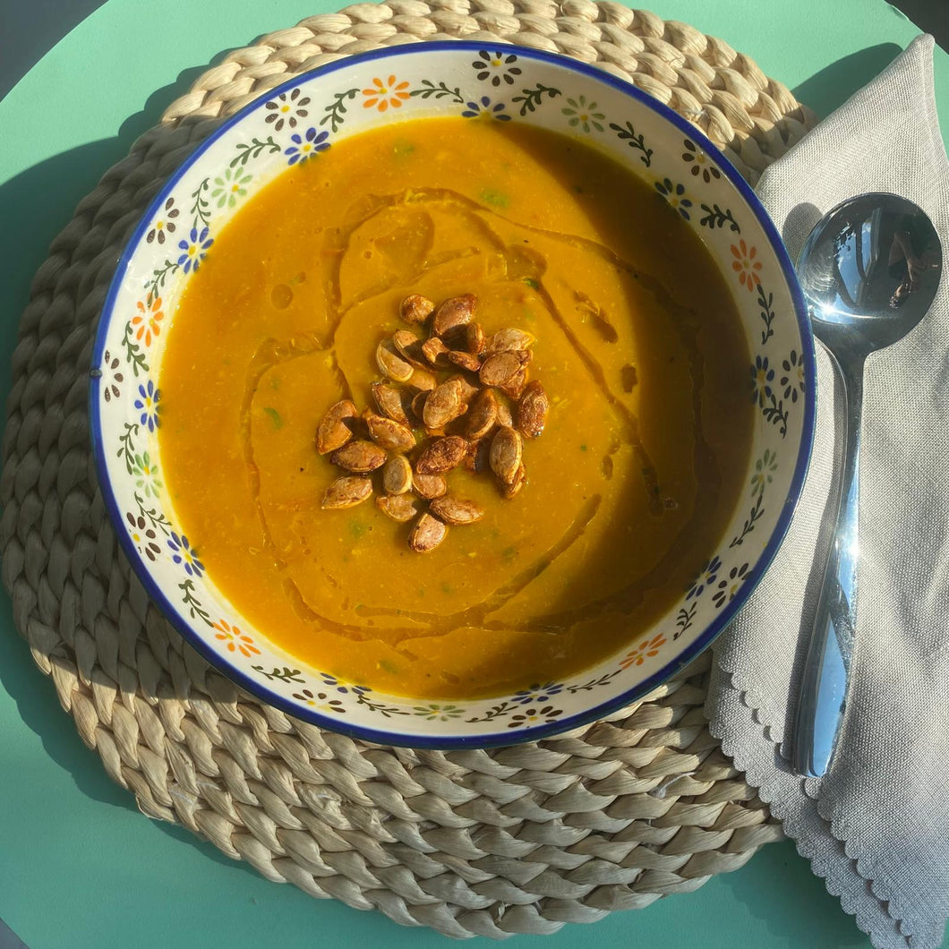 Kabocha Squash and Cured Beef Soup (Sopa de abóbora com carne seca)